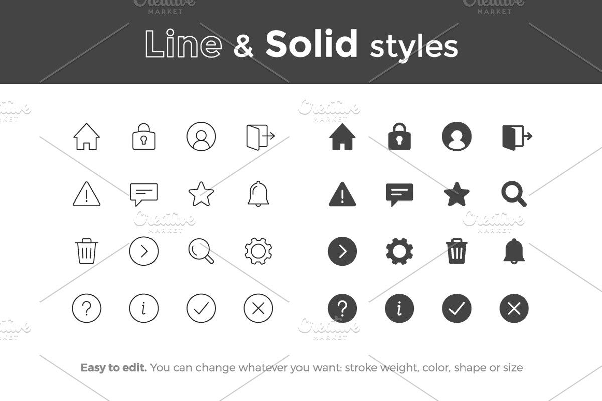 Basic Interface Icons #1 preview 2