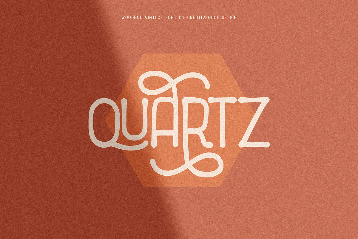 Woodend Retro Font Typeface preview 2