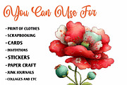 Whimsical Spring Poppy Flowers, an Illustration by CreationArt (Thumbnail 2 of 10)