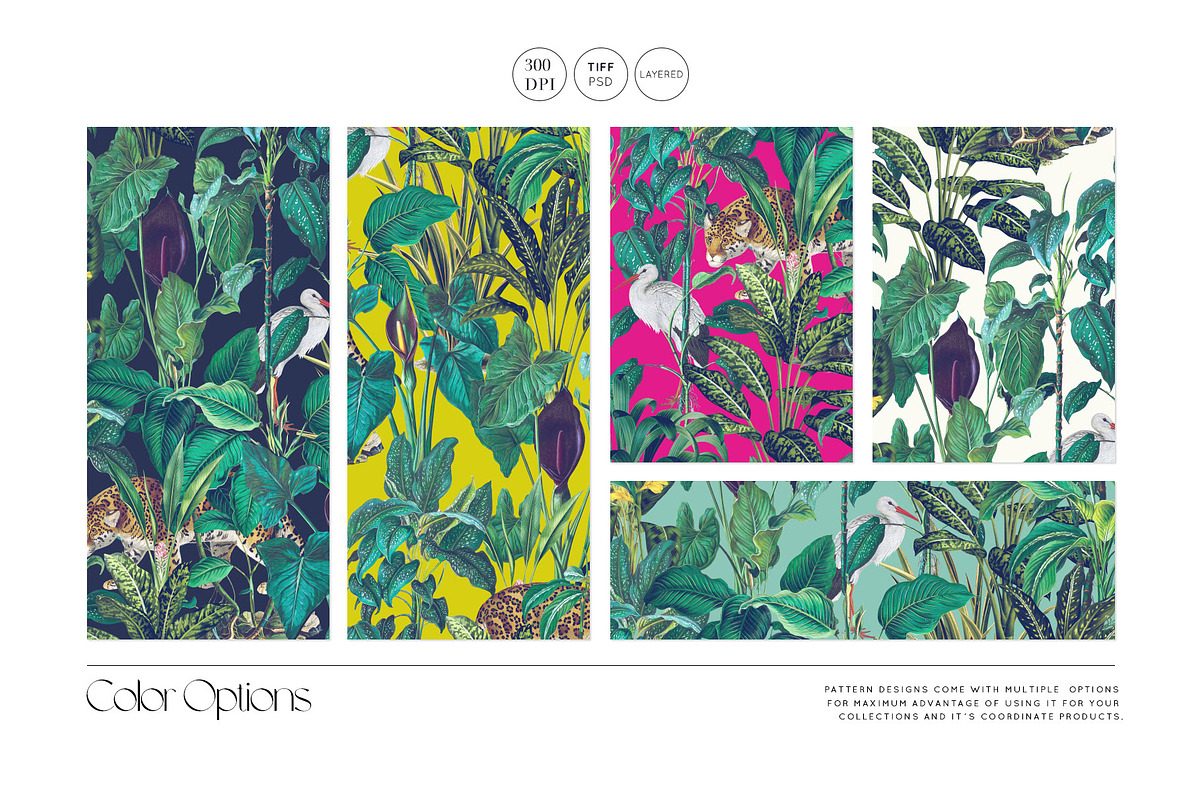 Emerald Wilderness Luxury Patterns!, a Pattern Graphic by Pink Linen (Photo 3 of 11)