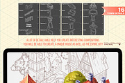 ISOMETRIC TOWN PROCREATE PS CREATOR, a Brush Add-On by AlexandraArt (Thumbnail 8 of 12)