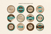 Vintage Marketing Badge Vector Set, an Object Graphic by DesignerCandies (Thumbnail 2 of 6)