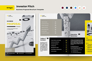 Investor Pitch Business Proposal, a Brochure Template by twinstd