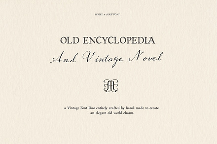 Vintage Serif & Antique Script Font, a Handwritten Font by Laras Wonderland