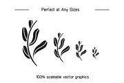 Bundle of Leaf Solid Illustrations, an Illustration by Designfour (Thumbnail 7 of 7)