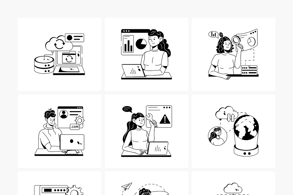 Animated Data Center Icons, a Duotone Icon by Prosymbols (Photo 10 of 14)