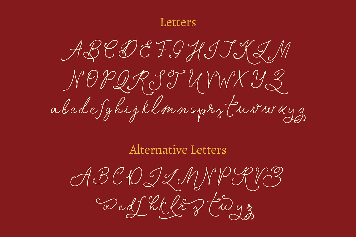 Rachel's Letter Font, a Handwritten Font by AnnArt (Photo 9 of 16)