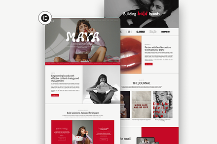 Maya Wordpress Theme, a WordPress Template by The Cherie Studio