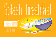 Vector Cereal Bowl, a Food Illustration by vectalex (Thumbnail 1 of 3)
