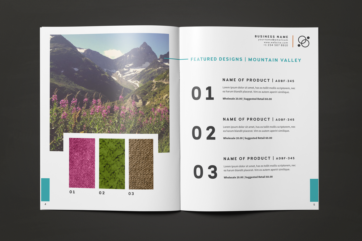 Wanderlust Line Sheet + Order Form, a Brochure Template by Hues of Hodges (Photo 3 of 7)
