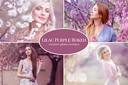 Lilac Purple Bokeh photo overlays, a Layer Style Add-On by BrownLeopard (Thumbnail 1 of 7)
