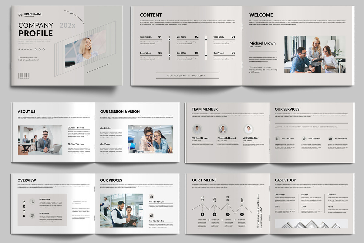 Company Profile Layout Template