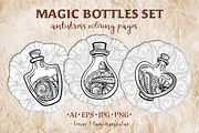 Magic bottles set, an Object Graphic by Graphic Magic (Thumbnail 1 of 6)