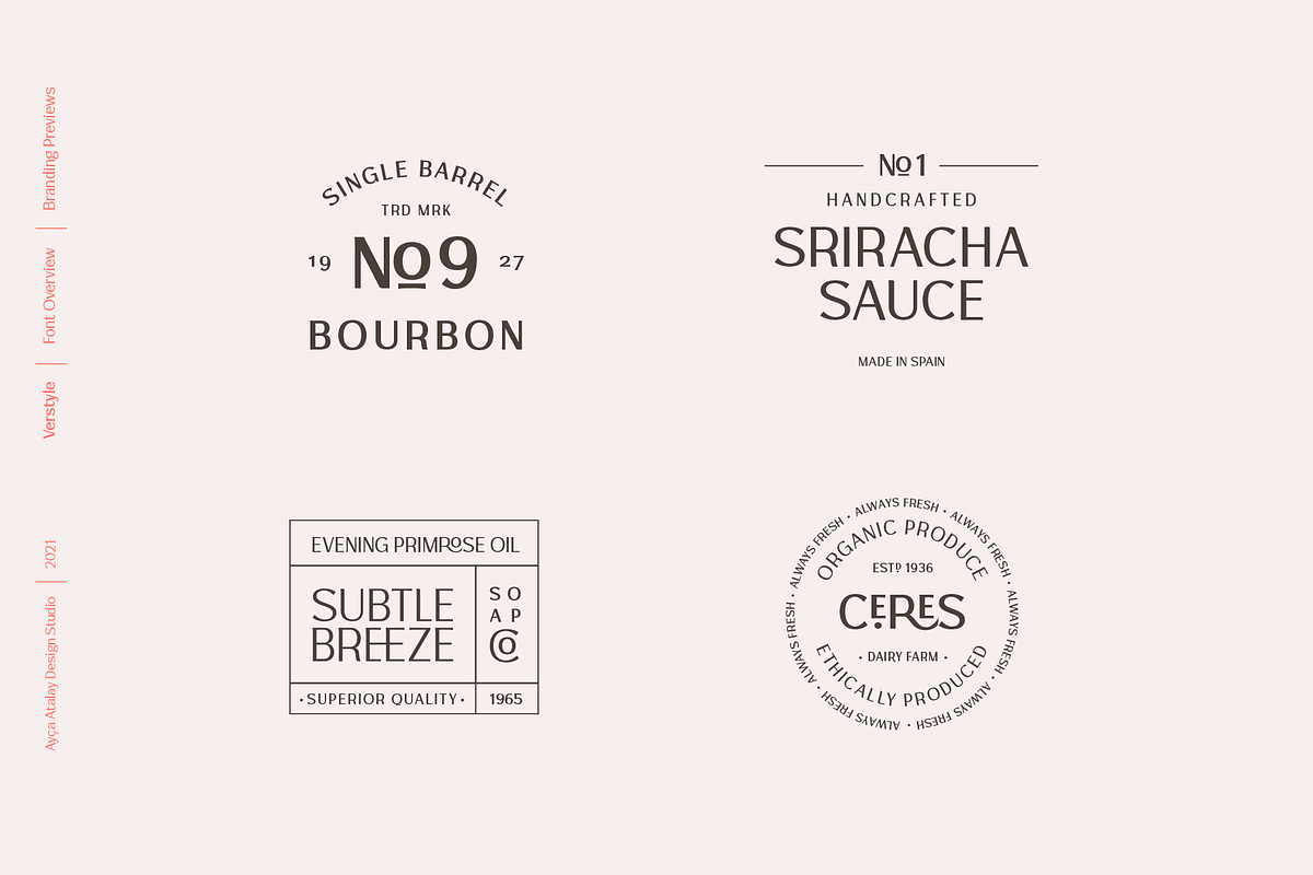 Verstyle | A Versatile Sans Serif, a Sans Serif Font by Ayca Atalay (Photo 3 of 15)
