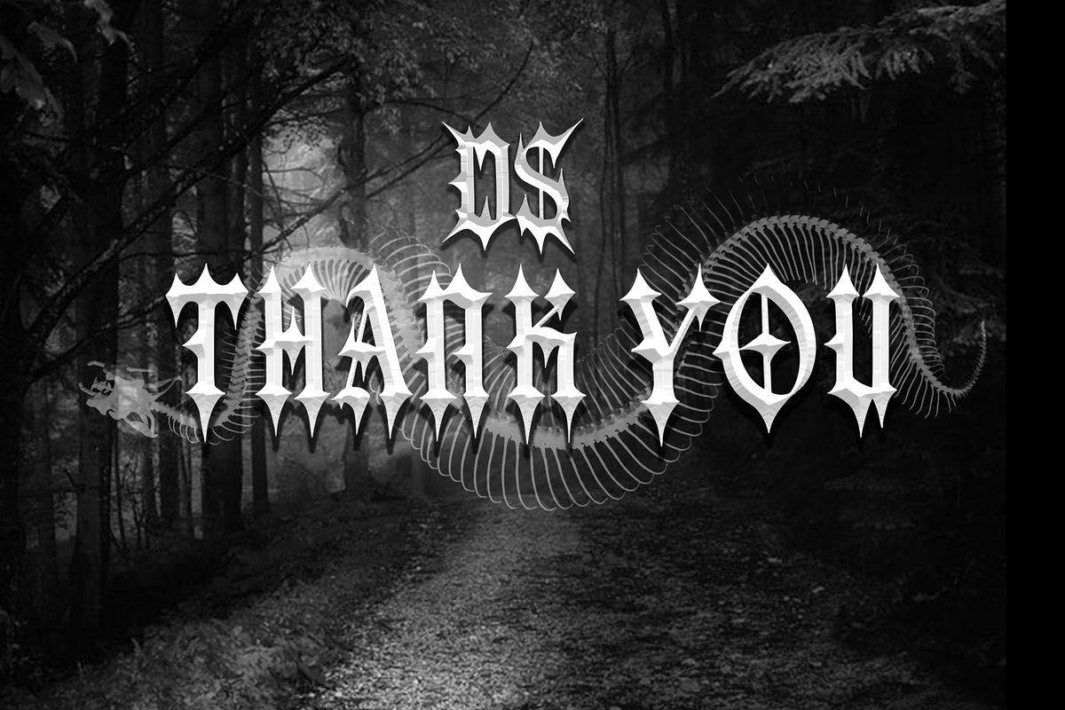 MASK DEATH, a Blackletter Font by dansdesign (Photo 6 of 6)