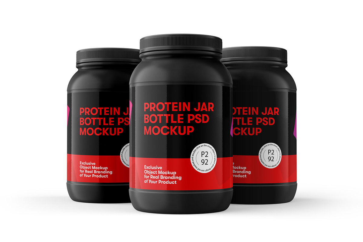 Protein Jar Bottle Mockup, a Cups & Container Mockup by Ram Studio (Photo 13 of 17)