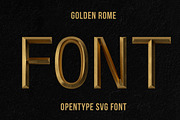 Golden Rome Font, a Font by Handmadefont (Thumbnail 1 of 9)