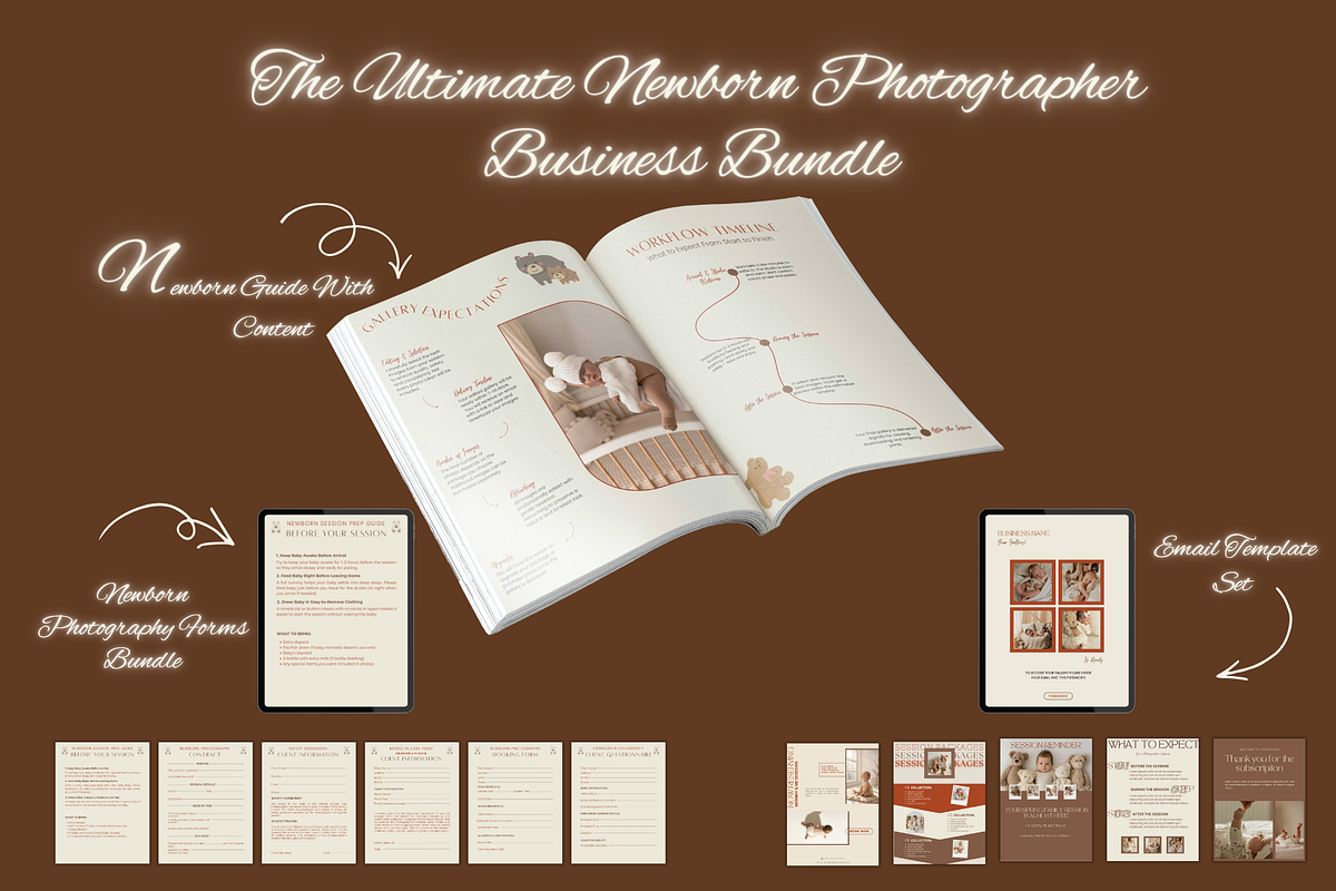 Newborn Photography Client Bundle, a Print Template by Prodesign (Photo 1 of 6)