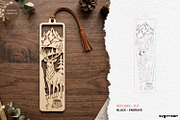 Winter Animals Bookmarks SVG Bundle, a Decorative Illustration by svgocean (Thumbnail 13 of 13)
