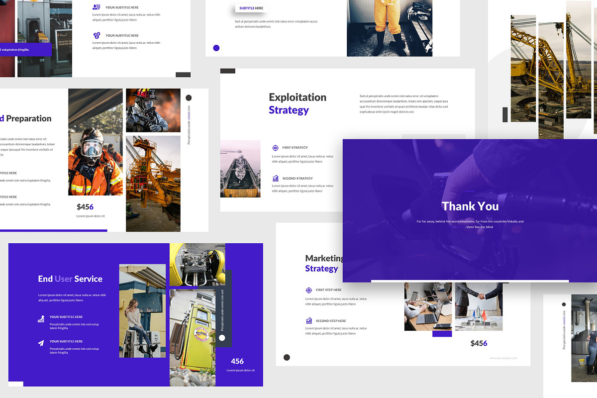 Oil and Gas Powerpoint Template, a Presentation Template by Giant Design