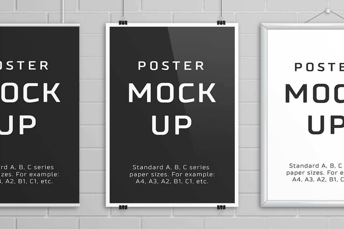 Poster Mock Up – A/B/C Paper Sizes, a Print Template by Petr Stránský (Photo 7 of 8)