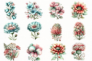 Whimsical wildflower Clipart, an Illustration by Designworld (Thumbnail 2 of 8)