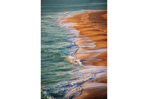Aerial view of Nazare beach, a Nature Photo by Nature and travel