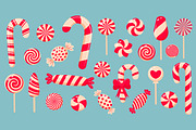 Christmas candy set, a Decorative Illustration by JulyGart (Thumbnail 2 of 4)