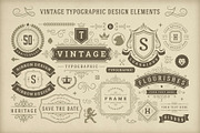 Vintage Typographic Design Elements, an Object Graphic by Vasya Kobelev (Thumbnail 2 of 5)