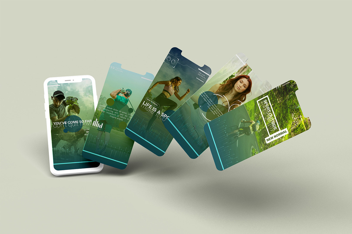 Sports Instagram Story template, a Social Media Template by Uxfox (Photo 3 of 4)