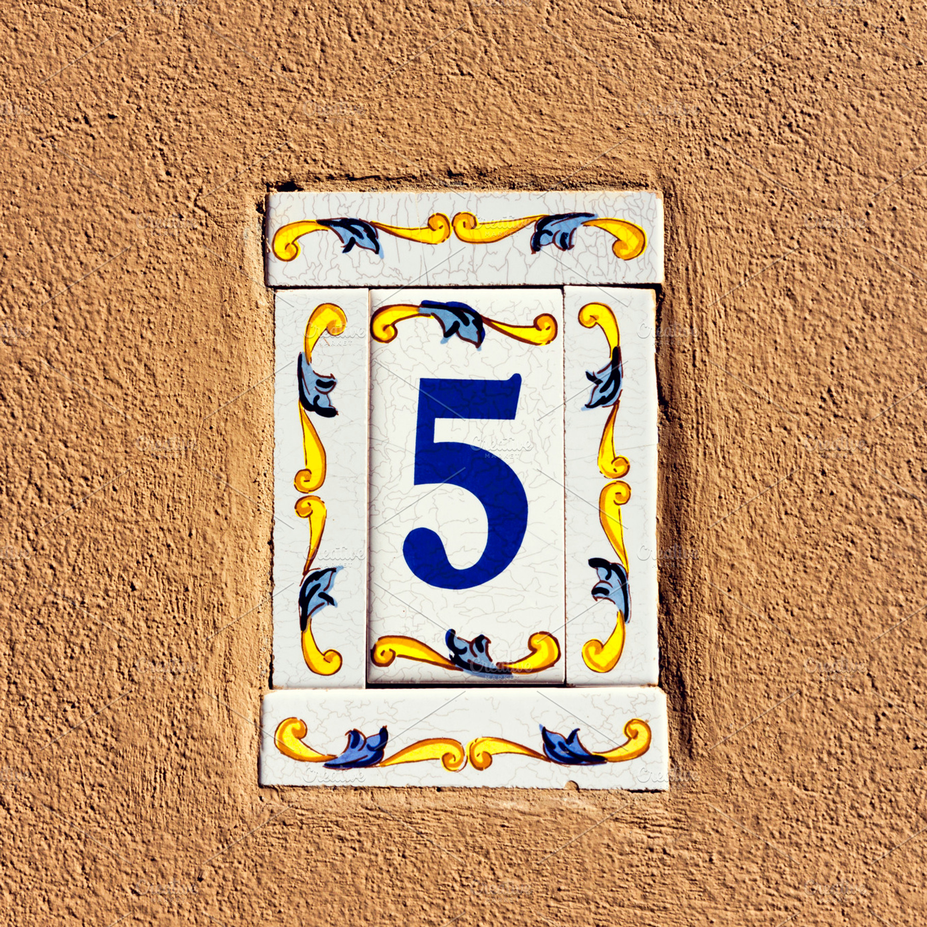 Decorated house number, an Architecture Photo by BOOCYS
