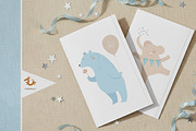 Baby Shower Vector Cards & Patterns, a Seasonal Illustration by Pokraky (Thumbnail 4 of 6)