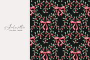 Christmas Mistletoe Ornamental Print, a Pattern Graphic by SirenaArt (Thumbnail 8 of 14)