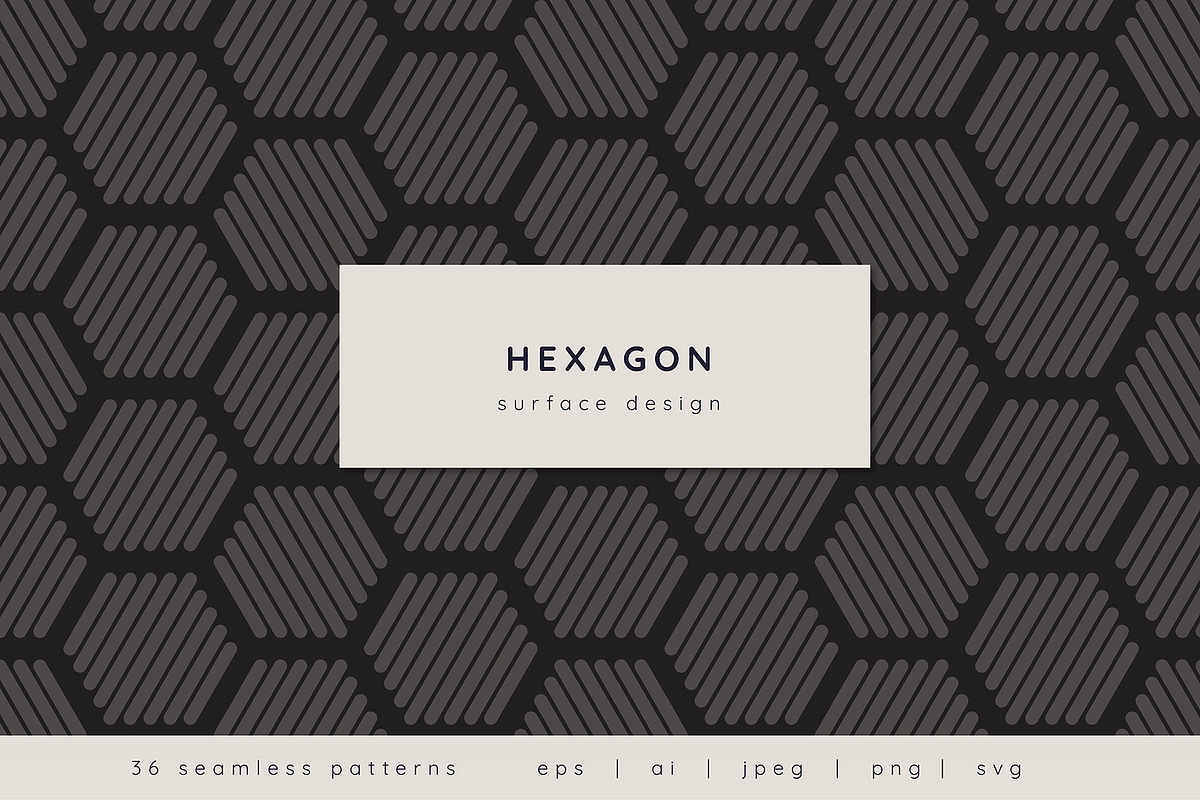Hexagon | Surface Design, a Pattern Graphic by Curly_Pat (Photo 1 of 8)