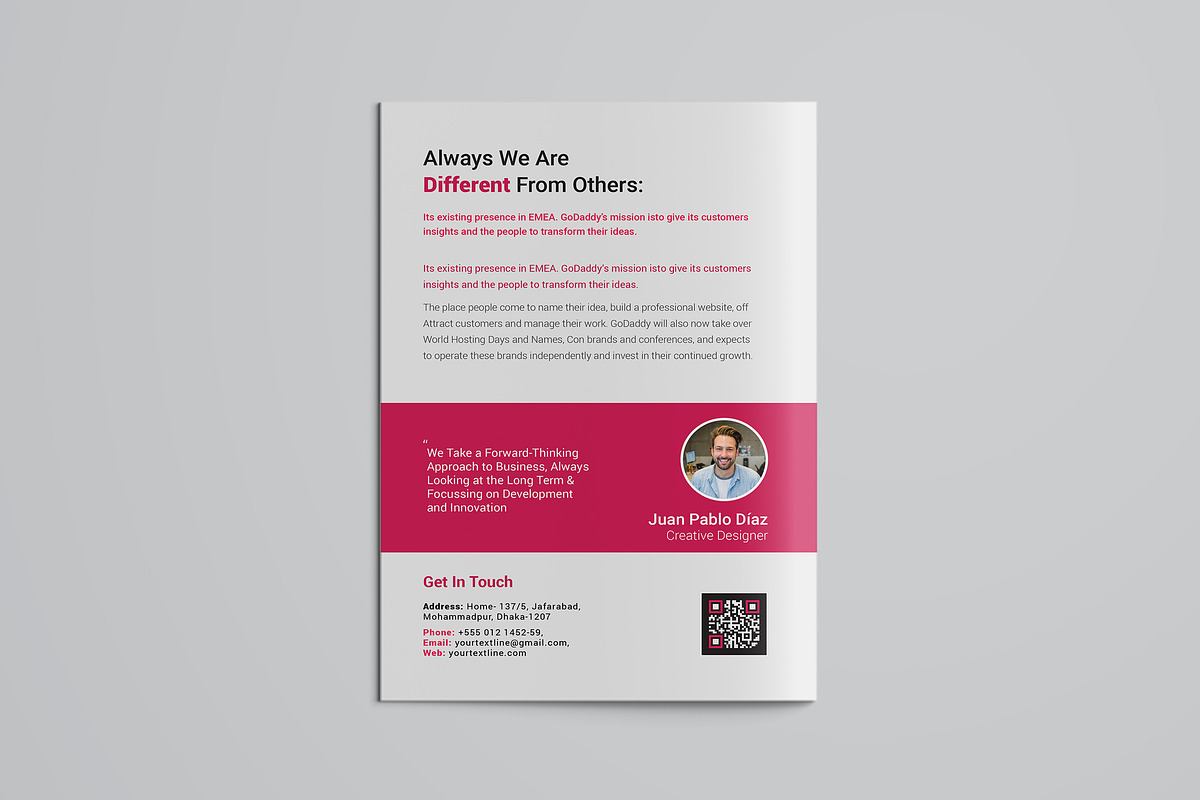 Corporate Bifold Brochure, a Brochure Template by ZAAS (Photo 5 of 8)