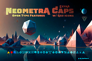 Neometra Caps Display Font, a Sans Serif Font by deFharo (Thumbnail 5 of 8)