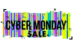 Cyber Monday Sale sign.