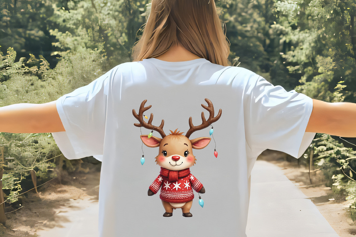 Funny Christmas Reindeer Clipart, an Illustration by CrexoraLab (Photo 5 of 5)