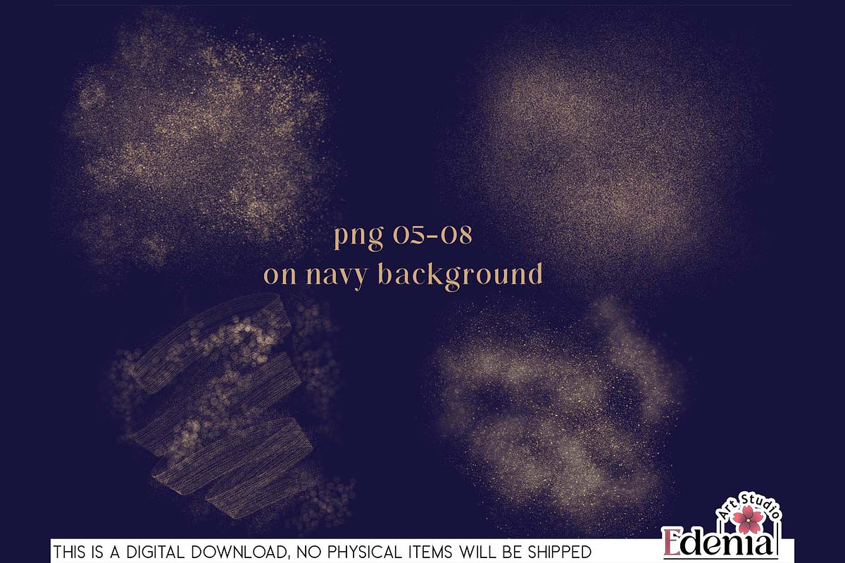 Gold Glitter Overlays Sublimation, a Decorative Illustration by EdeniaArtStudio (Photo 6 of 15)