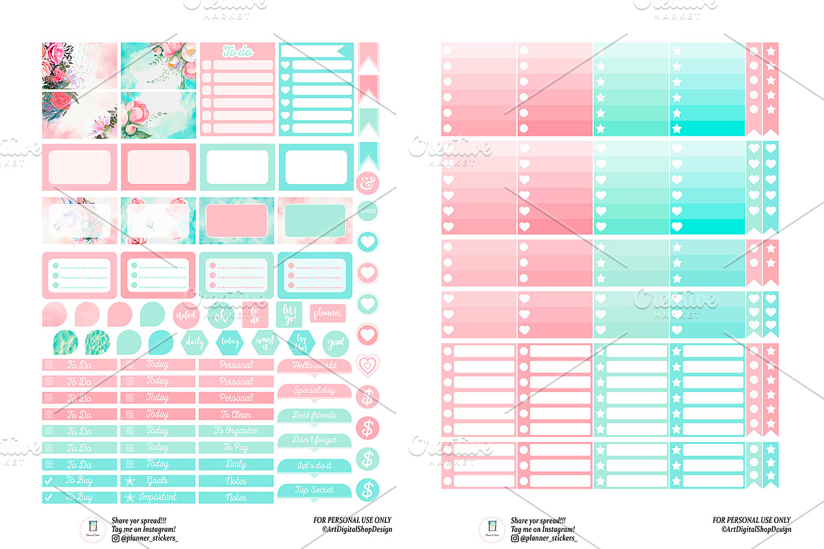 EC Planner Stickers - Weekly Set, a Design Template by DigitalDesignAI (Photo 3 of 4)
