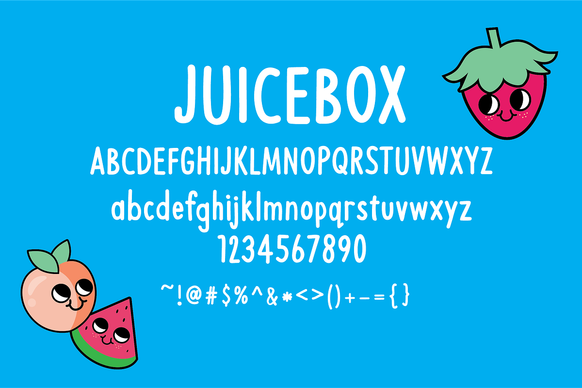 Juicebox, a Font by COOL SNACKS (Photo 2 of 2)