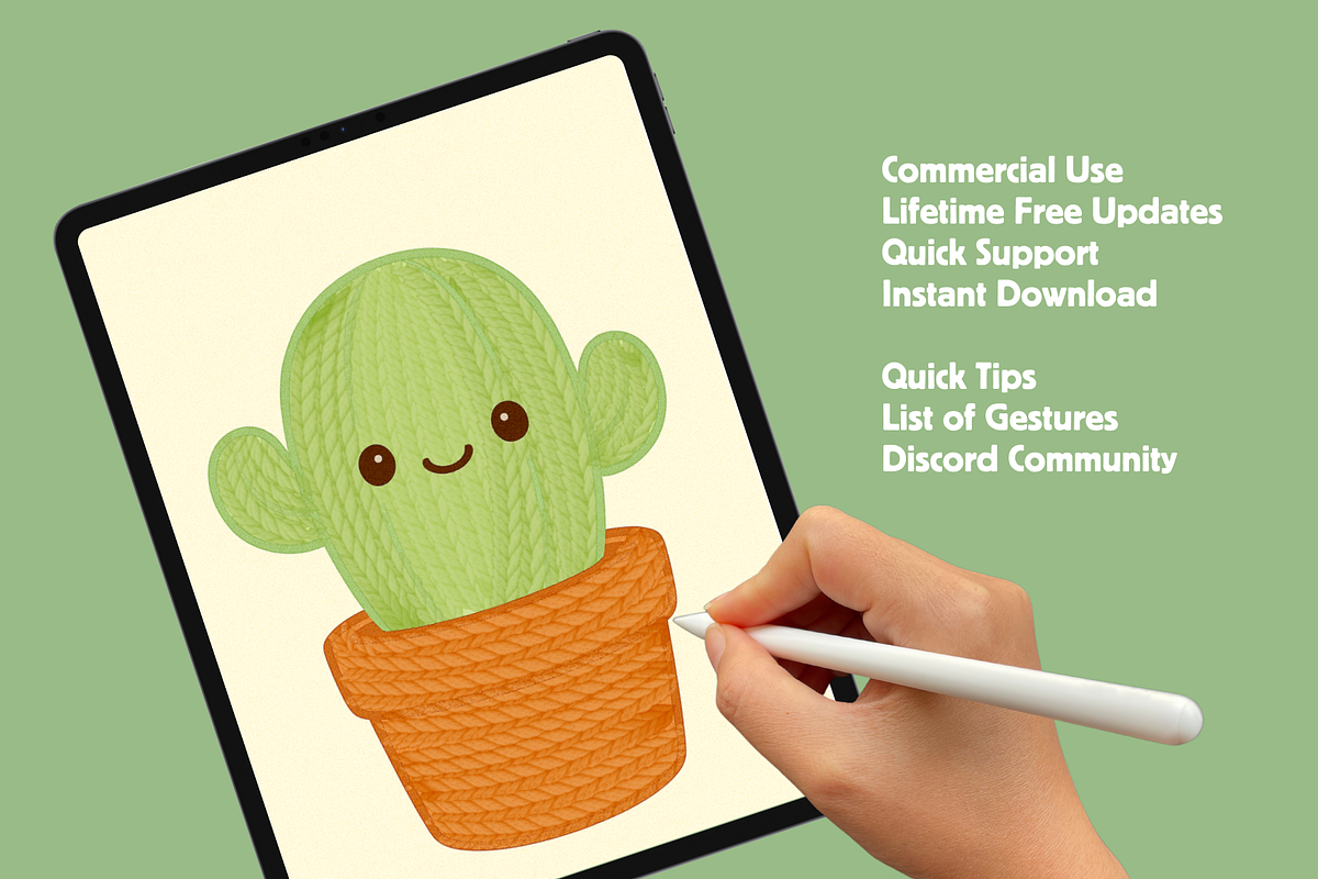Wool and Yarn Brushes and Textures, a Brush Add-On by Cozy Brushery (Photo 8 of 9)