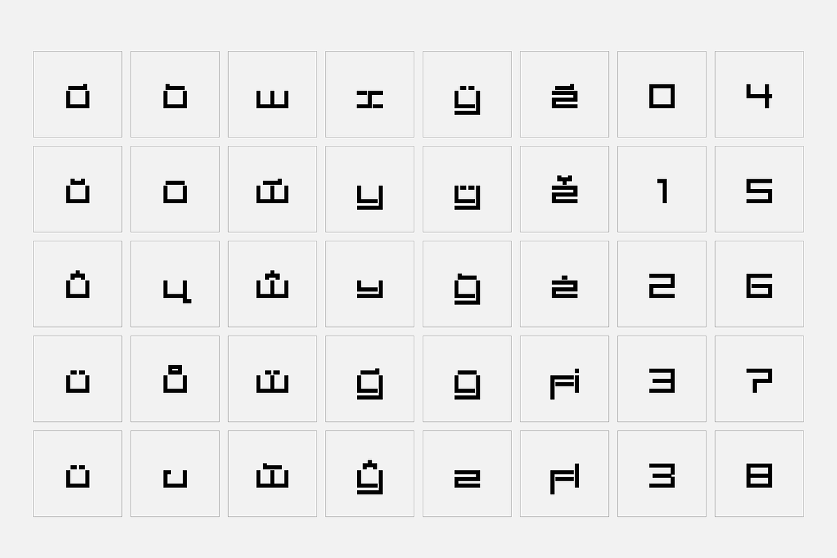 Carbon - Square font, a Font by SelfBuild Type (Photo 13 of 15)