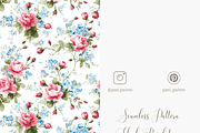Vintage Pink Roses Seamless Pattern, a Pattern Graphic by Pati Charm Studio (Thumbnail 5 of 6)