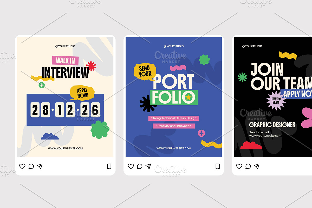 Graphic Designer Hiring - Instagram, a Social Media Template by Izdihaar_Studio (Photo 4 of 4)