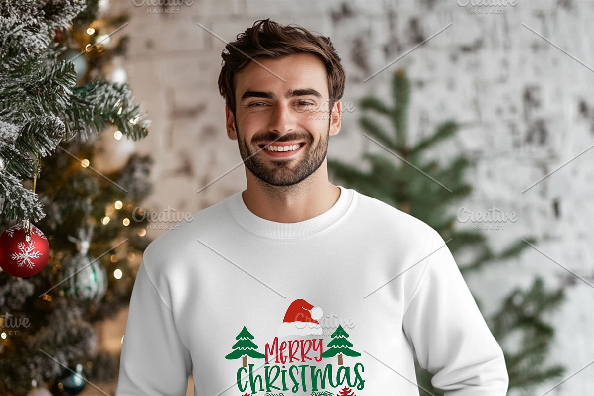 Christmas Typography SVG Bundle, a Graphic by ExpressTeesArt (Photo 2 of 4)