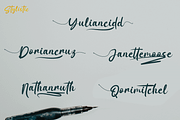 Soothing signature font, a Script Font by twinstd (Thumbnail 4 of 14)