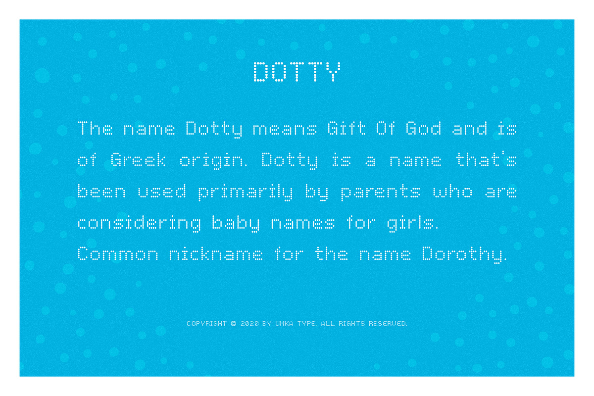 Dotty Pixel Game Font, a Sans Serif Font by alpercakici (Photo 5 of 9)