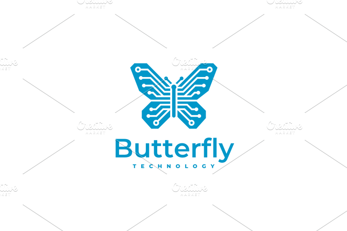 Butterfly Technology Logo, a Branding & Logo Template by yopie (Photo 1 of 3)