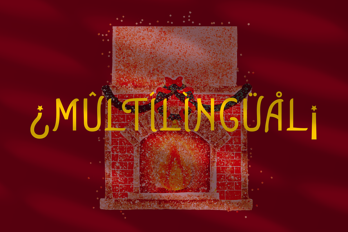 Snow Lits Christmas Holiday Display, a Font by Cloverons (Photo 10 of 13)